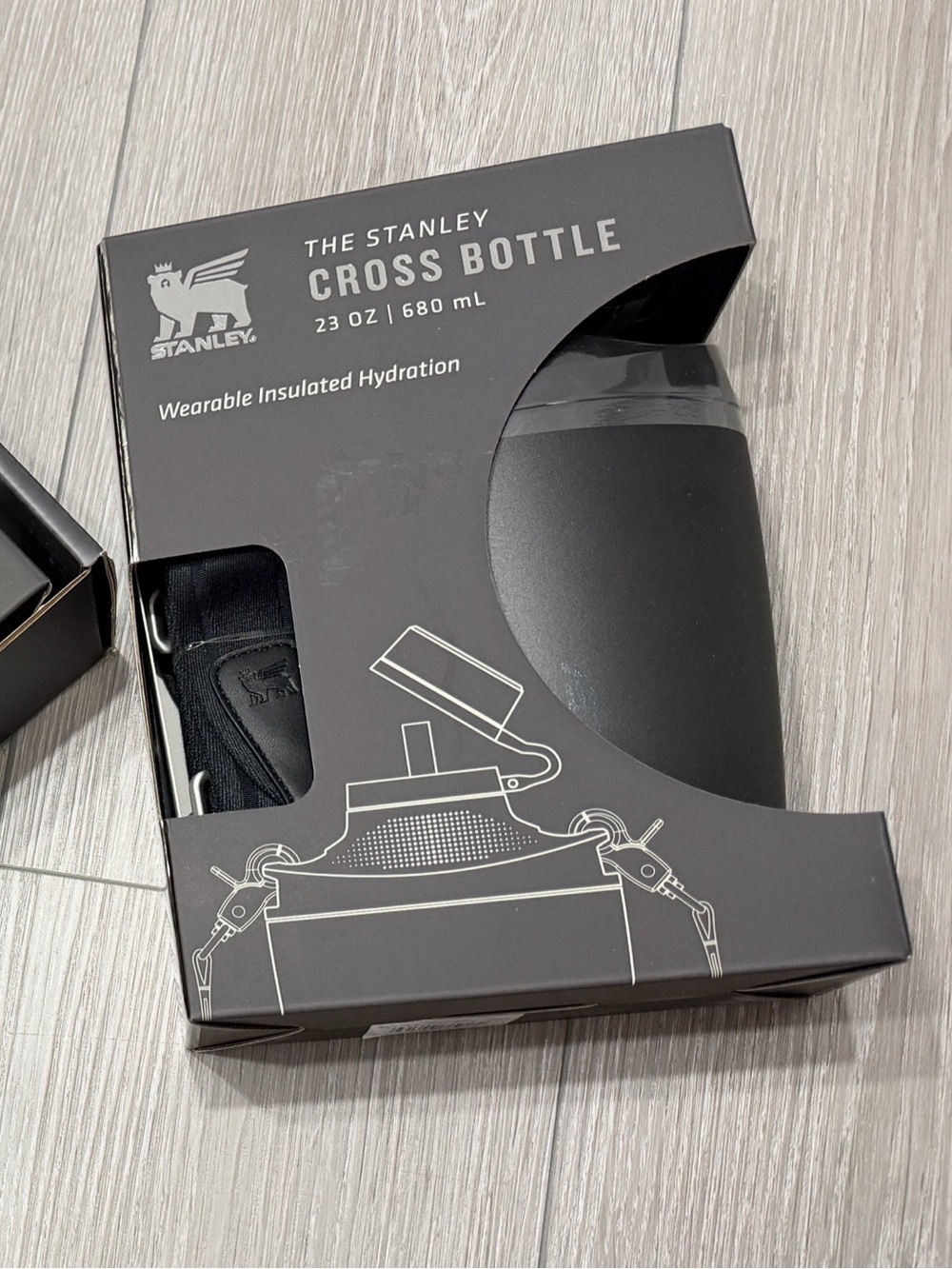 Stanley Black Cross Bottle 23 oz Wearable Insulated Bottle